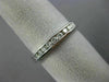 ESTATE .36CT DIAMOND 14KT WHITE GOLD 3D ETERNITY WEDDING ANNIVERSARY RING #1183