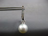 EXTRA LARGE .79CT DIAMOND & AAA SOUTH SEA PEARL 18KT WHITE GOLD HANGING EARRINGS