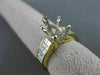 ESTATE WIDE 1.60CT DIAMOND 18KT TWO TONE GOLD SEMI MOUNT ENGAGEMENT RING #10870