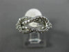 ESTATE WIDE .70CT DIAMOND 14K WHITE GOLD 3D INFINITY LOVE KNOT PROMISE LOVE RING