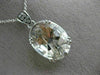 ESTATE LARGE 8.57CT DIAMOND & AAA BLACK NEEDLE QUARTZ 14KT WHITE GOLD 3D PENDANT