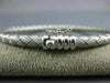 ESTATE 14KT WHITE GOLD 3D CLASSIC MESH WOVEN FLEXIBLE ITALIAN BANGLE BRACELET