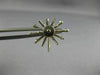 ESTATE LARGE 1.52CT DIAMOND 14KT WHITE GOLD FLOWER SNOWFLAKE SCREW BACK EARRINGS