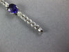 7.04CT DIAMOND & AAA AMETHYST 14KT WHITE GOLD 3D OVAL & ROUND TENNIS BRACELET