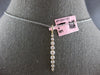 ESTATE .77CT DIAMOND 14KT YELLOW GOLD JOURNEY SHARED PRONG BAR FLOATING PENDANT