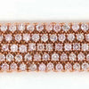 LARGE 10.85CT PINK DIAMOND 18K ROSE GOLD 3D MULTI ROW ETERNITY FLEXIBLE BRACELET