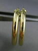 ESTATE 14KT YELLOW GOLD CLASSIC HANGING HOOP EARRINGS 25mm X 3mm WIDE #25137