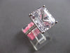 EXTRA LARGE 7.19CT DIAMOND & AAA KUNZITE 18K WHITE GOLD BAGUETTE ENGAGEMENT RING