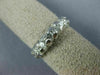 ESTATE .55CT DIAMOND 14K WHITE GOLD 7 STONE CLAW WEDDING ANNIVERSARY RING #6437