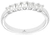 .74CT DIAMOND 14KT WHITE GOLD 3D BAGUETTE SHARED PRONG WEDDING ANNIVERSARY RING
