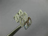 ESTATE WIDE .48CT DIAMOND 18KT WHITE GOLD MULTI LEAF UMBRELLA CLIP ON EARRINGS