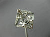 ESTATE .45CT DIAMOND 14KT WHITE GOLD V SHAPED SEMI MOUNT ENGAGEMENT RING #26219