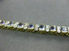 ESTATE WIDE 11.80CT DIAMOND & AAA TANZANITE 14KT W&Y GOLD BRACELET STUNNING 1913