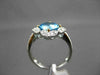 ESTATE 1.88CTW DIAMOND & AAA BLUE TOPAZ 14KT TWO TONE GOLD STAR FILIGREE RING