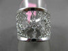 ESTATE WIDE .16CT DIAMOND 14KT WHITE GOLD DIAMOND BY THE YARD FLEXIBLE LOVE RING
