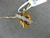 ESTATE 5.88CT DIAMOND & AAA CITRINE 14KT YELLOW GOLD OVAL & ROUND X LOVE PENDANT
