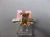 LARGE 2.02CT WHITE & MOCHA DIAMOND 18KT 2 TONE GOLD 3D ETERNITY ENGAGEMENT RING
