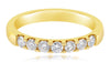ESTATE .52CT DIAMOND 14K YELLOW GOLD ROUND SHARED PRONG WEDDING ANNIVERSARY RING