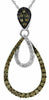 .72CT WHITE & CHOCOLATE FANCY DIAMOND 14KT WHITE GOLD CLASSIC TEAR DROP PENDANT