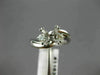 ESTATE .30CT DIAMOND 18KT WHITE GOLD 3D WAVE SEMI MOUNT ENGAGEMENT RING #11637