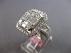 EXTRA LARGE 2.8CT DIAMOND 18KT WHITE GOLD ROUND & BAGUETTE HALO ANNIVERSARY RING