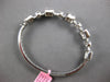 LARGE 4.44CT DIAMOND 18K WHITE GOLD MULTI SHAPE INVISIBLE SQUARE BANGLE BRACELET