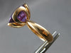EXTRA LARGE 9.8CT DIAMOND & AAA AMETHYST 14KT ROSE GOLD 3D FLOWER ROSE LOVE RING