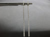 ESTATE LARGE & LONG .97CT DIAMOND 18K WHITE GOLD GRADUATING BAR HANGING EARRINGS
