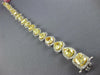 EXTRA LARGE 22.15CT WHITE & FANCY YELLOW DIAMOND 18KT WHITE GOLD TENNIS BRACELET