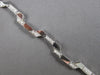 ESTATE .80CT DIAMOND 14KT WHITE GOLD ROUND GEOMETRICAL TRAPEZOID TENNIS BRACELET