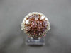 LARGE 2.21CT WHITE & PINK DIAMOND 18KT WHITE & ROSE GOLD 3D MULTI SHAPE FUN RING