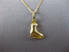 ESTATE 14KT YELLOW GOLD 3D HANDCRAFTED ICE SKATER CHARM PENDANT #25602