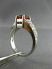 WIDE 1.65CT DIAMOND & AAA CUSHION CUT SPINAL 14K TWO TONE GOLD ENGAGEMENT RING