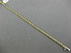 ESTATE .30CT DIAMOND 14KT WHITE & YELLOW GOLD CLASSIC "S" TENNIS BRACELET #22380