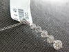 ESTATE .45CT DIAMOND 18KT WHITE GOLD 3D CLASSIC ROUND JOURNEY FLOATING PENDANT