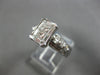 WIDE 1.26CT DIAMOND 14K WHITE GOLD PRINCESS & ROUND INVISIBLE OCTAGON RING 28169