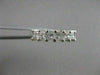 ESTATE 1.0CT PRINCESS DIAMOND 14K WHITE GOLD SHARE WEDDING ANNIVERSARY RING 1336