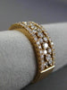 ESTATE WIDE .80CT DIAMOND 14KT ROSE GOLD 3D ETOILE WEDDING ANNIVERSARY RING 6mm