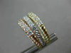 ESTATE LARGE 2.70CT DIAMOND 14K WHITE YELLOW & ROSE GOLD ETERNITY STACKABLE RING