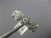 WIDE 1.40CT DIAMOND 14KT WHITE GOLD FLOWER CLUSTER HALO WEDDING ANNIVERSARY RING