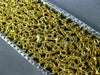 GIA LARGE 57.49CT MULTI COLOR DIAMOND 18KT 2 TONE GOLD CLUSTER TENNIS BRACELET