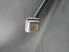 ESTATE WIDE .65CT PRINCESS CUT DIAMOND 14KT WHITE GOLD SQUARE STUD EARRINGS #743