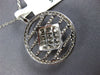 1.18CT DIAMOND 18K WHITE GOLD ROUND & PRINCESS CIRCULAR SQUARE INVISIBLE PENDANT