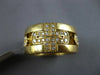 ESTATE WIDE PARENTESI BULGARI 1.0CT DIAMOND 18K YELLOW GOLD ETERNITY LOVE RING