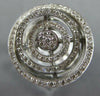 ESTATE LARGE .74CT DIAMOND 14KT WHITE GOLD 3D CLASSIC MULTI CIRCULAR FUN RING