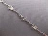 ESTATE .22CT DIAMOND 18KT WHITE GOLD 3D HEART & STAR BY THE YARD TENNIS BRACELET
