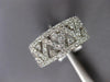 WIDE 2.55CT DIAMOND 18KT WHITE GOLD TRIANGULAR ETERNITY WEDDING ANNIVERSARY RING