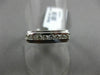 ESTATE .30CT DIAMOND 14KT WHITE GOLD 3D 8 STONE CHANNEL WEDDING ANNIVERSARY RING