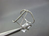 ESTATE WIDE .20CT DIAMOND 14KT WHITE GOLD 3D CLASSIC V SHAPE LOVE KNOT FUN RING