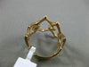 ESTATE MASSIVE .95CT DIAMOND 18KT ROSE GOLD 3D DIAMOND SHAPE SEMI ETERNITY RING